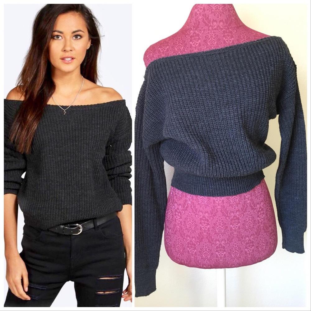 Boohoo Off the Shoulder Sweater